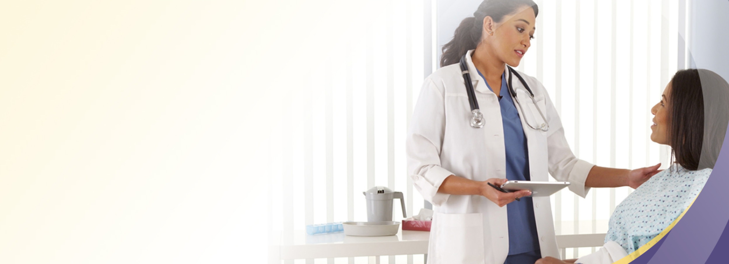 Slider image 11_Nurse comforting female hospital patient